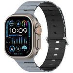 Melodica-Style Magnetic Dual-Color Silicone Watch Band, For Apple Watch 46mm / 49mm / 45mm / 44mm, For Apple Watch 42mm / 41mm / 40mm / 38mm