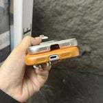 Frameless Leather-Skin PC MagSafe Holder Phone Case, For iPhone 13, For iPhone 12, For iPhone 12 Pro Max, For iPhone 12 Pro, For iPhone 11 Pro Max, For iPhone 11