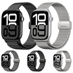 Milanese Magnetic Buckle Full Titanium Metal Watch Band, For Apple Watch 46mm / 49mm / 45mm / 44mm