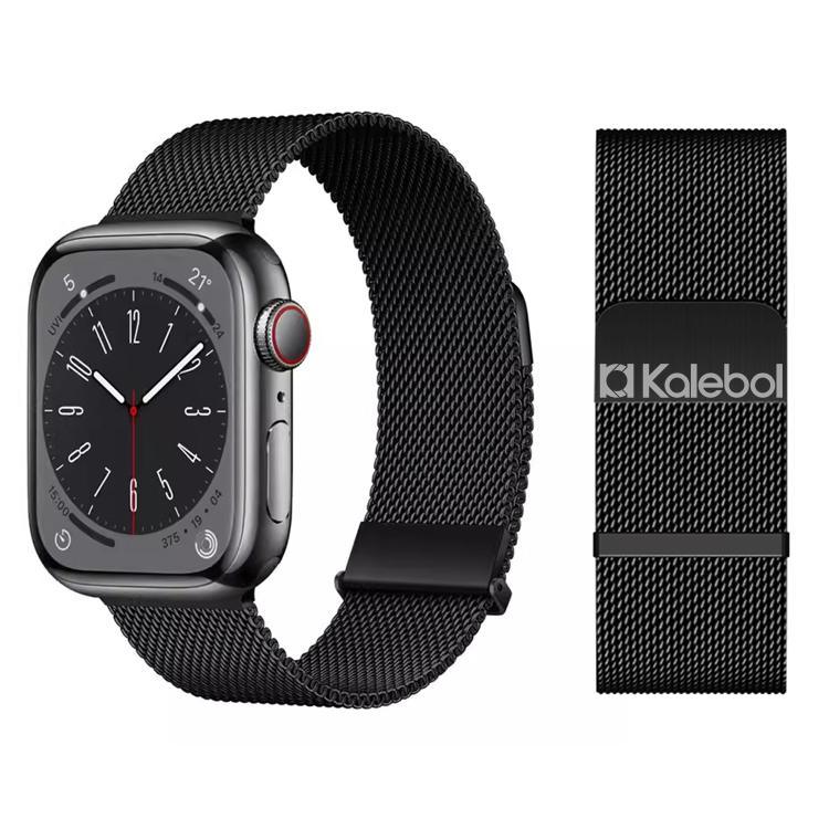 Kalebol Double Link Milanese Double Magnetic Stainless Steel Watch Band, For Apple Watch 46mm / 49mm / 45mm / 44mm, For Apple Watch 42mm / 41mm / 40mm / 38mm