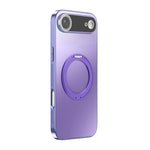 360 Degree Rotating Holder MagSafe Electroplated Phone Case with Lens Cover, For iPhone 17 Pro Max, For iPhone 17 Pro, For iPhone 17, For iPhone Air, For iPhone 16 Pro Max, For iPhone 16 Pro