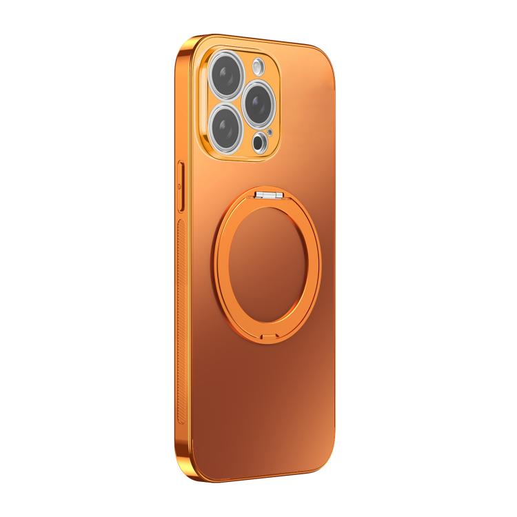 360 Degree Rotating Holder MagSafe Electroplated Phone Case with Lens Cover, For iPhone 17 Pro Max, For iPhone 17 Pro, For iPhone 17, For iPhone Air, For iPhone 16 Pro Max, For iPhone 16 Pro