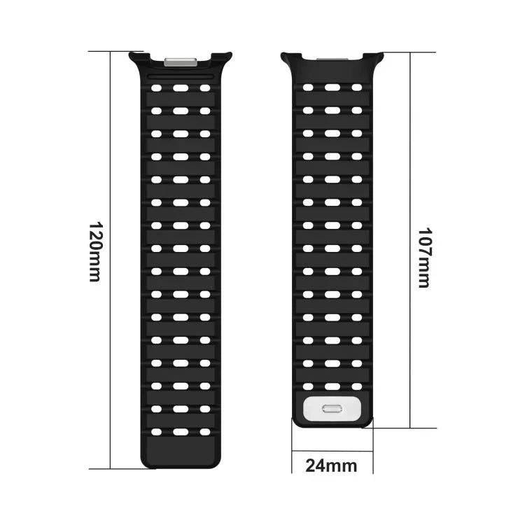 Breathable Magnetic Silicone Watch Band, For Samsung Galaxy Watch8 / Watch8 Classic