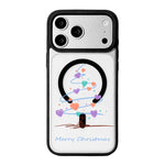 Christmas Series Strong Magnetic Painted Black Edge Phone Case, For iPhone 17 Pro Max, For iPhone 17 Pro, For iPhone 17