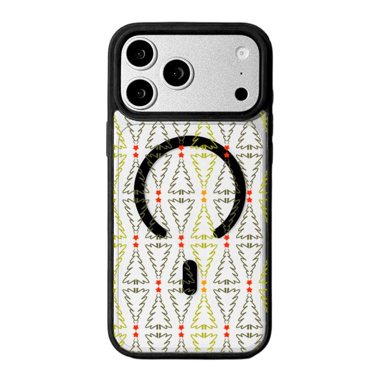 Christmas Series Strong Magnetic Painted Black Edge Phone Case, For iPhone 17 Pro Max, For iPhone 17 Pro, For iPhone 17