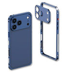 Ultra-Thin Alloy Metal Frame Shockproof Phone Case with  Lens Frame, For iPhone 17 Pro Max, For iPhone 17 Pro