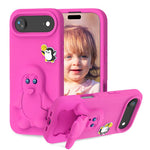 Penguin Baby EVA Shockproof Phone Case with Holder, For iPhone 17 Pro Max, For iPhone 17 Pro, For iPhone 17, For iPhone Air, For iPhone 16 Pro Max, For iPhone 16 Pro, For iPhone 16, For iPhone 15 Pro Max