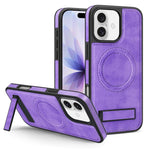 Multi-function Holder MagSafe PU Phone Case, For iPhone 17 Pro Max, For iPhone 17 Pro, For iPhone 17, For iPhone  Air
