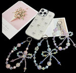 Butterfly Crystal Star Mist Gold-Plated Pearl Bracelet, Red, Orange, Blue
