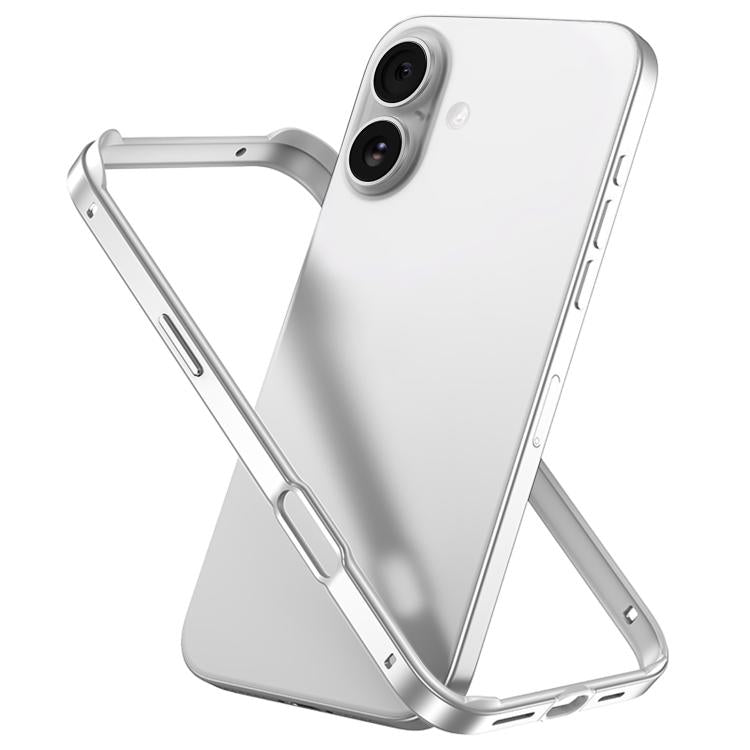 Metal Hybrid Silicone Four-Corner Shockproof Cooling Phone Frame Case, For iPhone 17 Pro Max, For iPhone 17 Pro, For iPhone 17, For iPhone Air