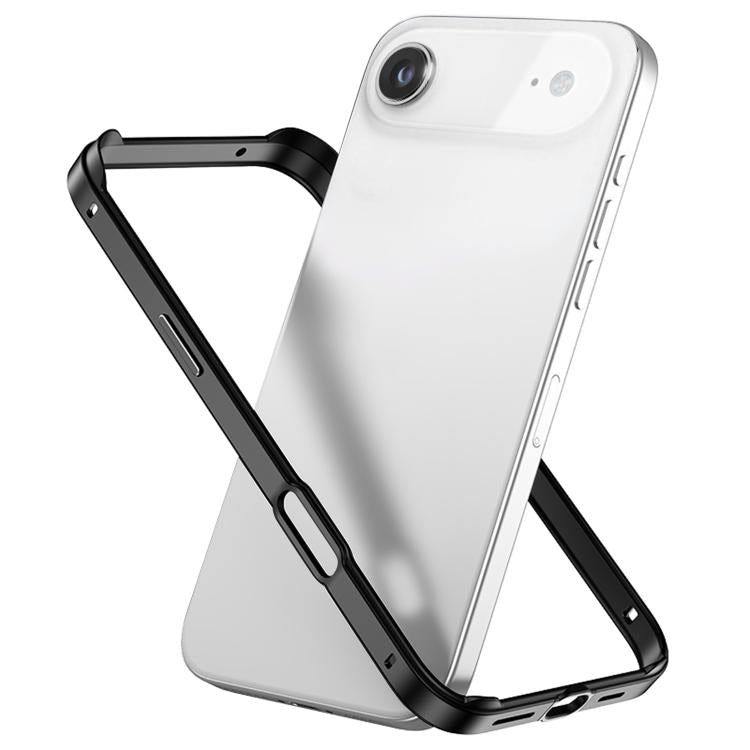 Metal Hybrid Silicone Four-Corner Shockproof Cooling Phone Frame Case, For iPhone 17 Pro Max, For iPhone 17 Pro, For iPhone 17, For iPhone Air