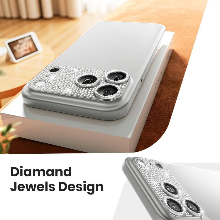 Kalebol All-in-One Frosted Metal Armor Diamond-Shine Camera Lens Film, For iPhone 17 Pro Max, For iPhone 17 Pro