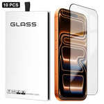 10pcs 0.18mm Ultra-Thin Ultrasonic HD Screen-Printed High-Aluminium Thick-Gel Tempered Glass Film, For iPhone 17e / 16e, For iPhone 17 Pro Max, For iPhone 17 Pro, For iPhone 17, For iPhone Air, For iPhone 16 Pro Max, For iPhone 16 Pro, For iPhone 16 Pl...