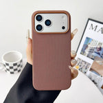 Official Tech Fabric Texture Side-Stick TPU Magnetic Phone Case, No AI Camera Button, For iPhone 17 Pro Max, For iPhone 17 Pro, For iPhone 17, For iPhone Air, For iPhone 16 Pro Max, For iPhone 16 Pro, For iPhone 16, For iPhone 15 Pro Max