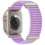 Two-section Mountain Pattern Hook And Loop Fastener Nylon Watch Band, For Apple Watch 46mm / 49mm / 45mm / 44mm, For Apple Watch 42mm / 41mm / 40mm / 38mm