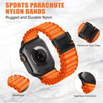 Parachute Buckle Off Road Wide Ribbed Nylon Watch Band, For Apple Watch 46mm / 49mm / 45mm / 44mm, For Apple Watch 42mm / 41mm / 40mm / 38mm