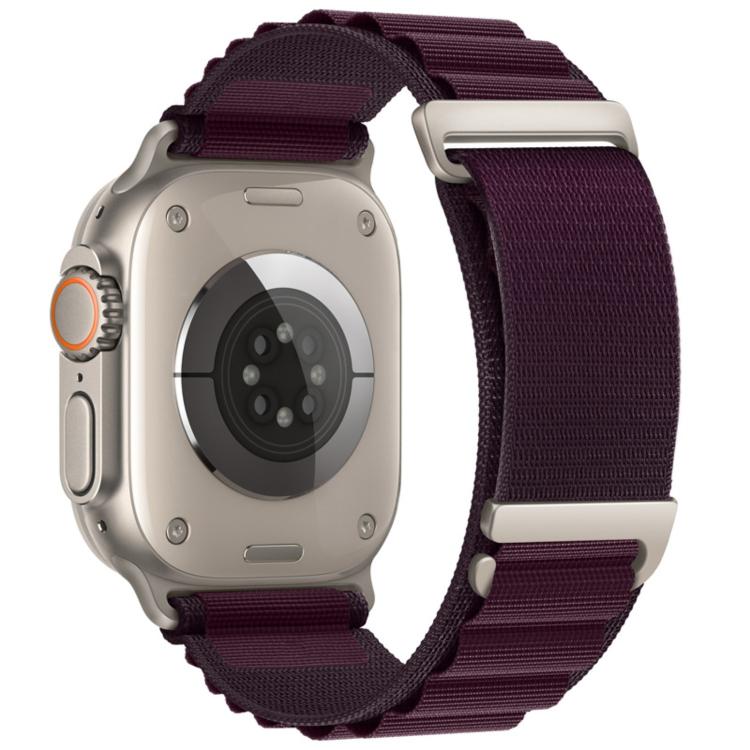 C Buckle Two-Section High Mountain Loop Nylon Watch Band, For Apple Watch 46mm / 49mm / 45mm / 44mm, For Apple Watch 42mm / 41mm / 40mm / 38mm