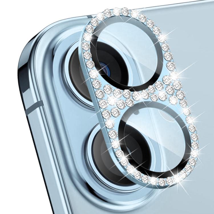 ENKAY Hat-Prince Blink Diamond Camera Lens Aluminium Alloy Tempered Glass Film, For iPhone 17 Pro Max, For iPhone 17 Pro, For iPhone 17