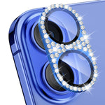 ENKAY Hat-Prince Blink Diamond Camera Lens Aluminium Alloy Tempered Glass Film, For iPhone 17 Pro Max, For iPhone 17 Pro, For iPhone 17