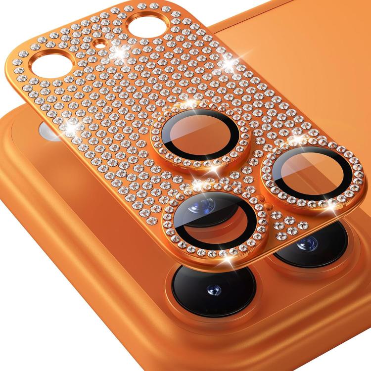 ENKAY Hat-Prince Blink Diamond Camera Lens Aluminium Alloy Tempered Glass Film, For iPhone 17 Pro Max, For iPhone 17 Pro, For iPhone 17