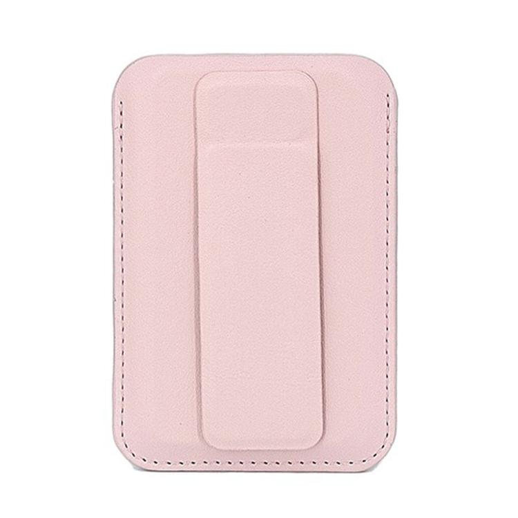 Ultra-Slim Magnetic Vegan Leather Card Bag with Stand