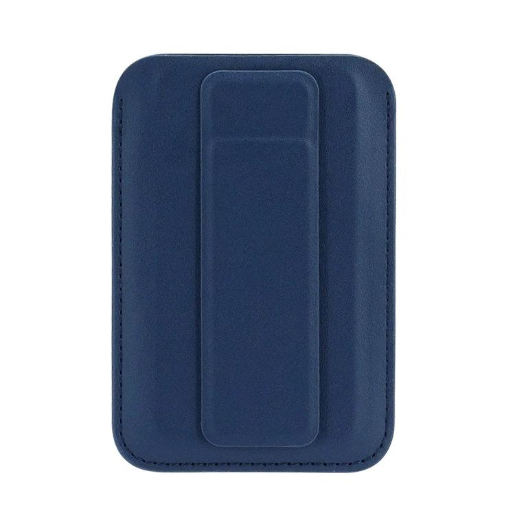Ultra-Slim Magnetic Vegan Leather Card Bag with Stand