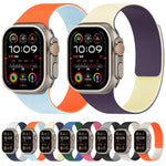 Color-blocking Litchi Texture Magnetic Silicone Watch Band, For Apple Watch 46mm / 49mm / 45mm / 44mm, For Apple Watch 42mm / 41mm / 40mm / 38mm