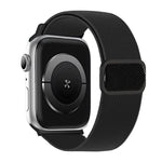 Diagonal Striped D-ring Buckle Nylon Elastic Watch Band, For Apple Watch 46mm / 49mm / 45mm / 44mm, For Apple Watch 42mm / 41mm / 40mm / 38mm