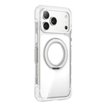 Vacuum-Sealed Transparent Airbag Magnetic Rotation Holder Acrylic Phone Case, For iPhone 17 Pro Max, For iPhone 17 Pro, For iPhone 17