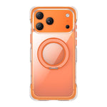 Vacuum-Sealed Transparent Airbag Magnetic Rotation Holder Acrylic Phone Case, For iPhone 17 Pro Max, For iPhone 17 Pro, For iPhone 17
