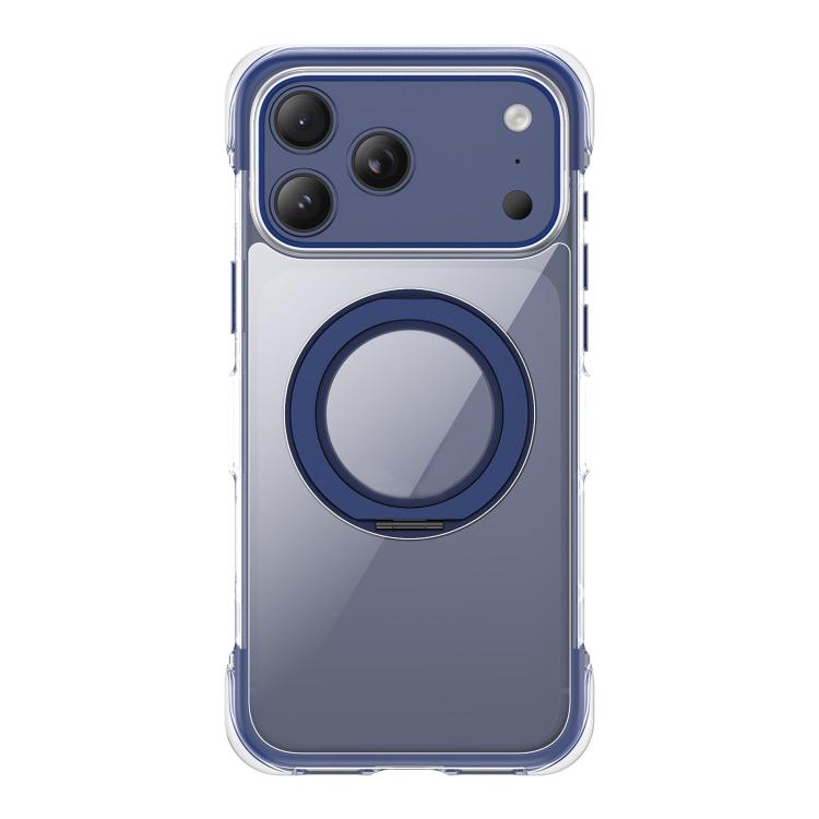 Vacuum-Sealed Transparent Airbag Magnetic Rotation Holder Acrylic Phone Case, For iPhone 17 Pro Max, For iPhone 17 Pro, For iPhone 17