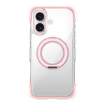 Vacuum-Sealed Transparent Airbag Magnetic Rotation Holder Acrylic Phone Case, For iPhone 17 Pro Max, For iPhone 17 Pro, For iPhone 17
