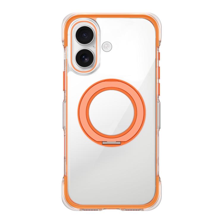 Vacuum-Sealed Transparent Airbag Magnetic Rotation Holder Acrylic Phone Case, For iPhone 17 Pro Max, For iPhone 17 Pro, For iPhone 17