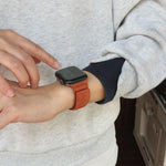 Square Magnetic Suede Watch Band, For Apple Watch 46mm / 49mm / 45mm / 44mm, For Apple Watch 42mm / 41mm / 40mm / 38mm