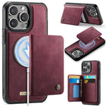 CaseMe Me80 Series Detachable Wallet Magnetic RFID Vegan Leather Phone Case, For iPhone 13, For iPhone 12 / 12 Pro, For iPhone 12 Pro Max, For iPhone 11 Pro Max, For iPhone 11, For iPhone 11 Pro