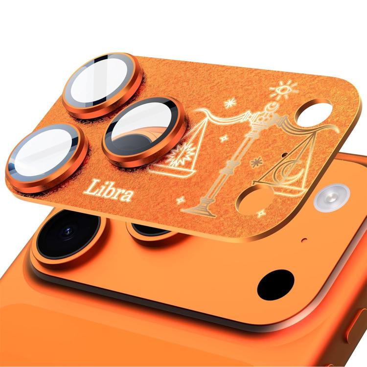For iPhone 17 Pro Max Twelve Constellations Armor Integrated Full-Coverage Frosted Metal Camera Lens Film, Aries, Virgo, Taurus, Cancer, Capricorn, Sagittarius, Leo, Pisces, Gemini, Aquarius, Libra, Scorpio