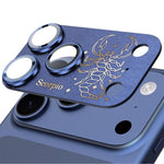 For iPhone 17 Pro Twelve Constellations Armor Integrated Full-Coverage Frosted Metal Camera Lens Film, Scorpio, Libra, Aquarius, Gemini, Pisces, Leo, Sagittarius, Capricorn, Cancer, Taurus, Virgo, Aries
