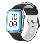 Diagonal Two-Color Silicone Watch Band, For Apple Watch 46mm / 49mm / 45mm / 44mm