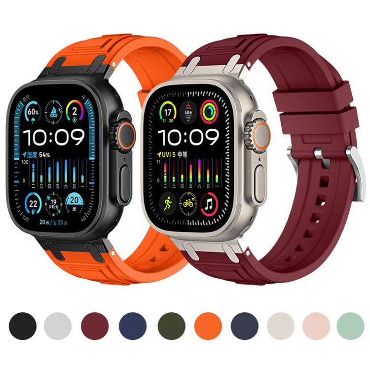 Triple-Layer Armour Silicone Watch Band, For Apple Watch 49mm / 46mm / 45mm / 44mm, For Apple Watch 42mm / 41mm / 40mm / 38mm