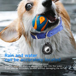 For AirTag 2nd Gen / AirTag 1st Gen Dolphin Design Anti-Lost Locator Pet Collars Waterproof Protective Cover