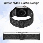 Glitter Elastic Nylon Watch Band, For Apple Watch 49mm / 46mm / 45mm / 44mm, For Apple Watch 42mm / 41mm / 40mm / 38mm