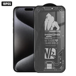 10pcs 3D Large Arc Edge Electroplated Explosion-Proof Scratch-Resistant Full-Screen 28-Degree Privacy Tempered Glass Film, For iPhone 17 Pro Max, For iPhone 17 Pro, For iPhone 17, For iPhone Air, For iPhone 16 Pro Max, For iPhone 16 Pro, For iPhone 16