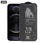 10pcs 3D Large Arc Edge Electroplated Explosion-Proof Scratch-Resistant Full-Screen 360 Privacy Tempered Glass Film, For iPhone 17 Pro Max, For iPhone 17 Pro, For iPhone 17, For iPhone Air, For iPhone 16 Pro Max, For iPhone 16 Pro, For iPhone 16