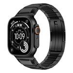 Multi-Faceted Rubber Inlaid Stainless Steel Watch Band, For Apple Watch 46mm / 49mm / 45mm / 44mm, For Apple Watch 42mm / 41mm / 40mm / 38mm
