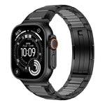 Multi-Faceted Rubber Inlaid Stainless Steel Watch Band, For Apple Watch 46mm / 49mm / 45mm / 44mm, For Apple Watch 42mm / 41mm / 40mm / 38mm