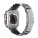 Curved Two-Tone Side-Release Stainless Steel Watch Band, For Apple Watch 49mm / 46mm / 45mm / 44mm, For Apple Watch 42mm / 41mm / 40mm / 38mm
