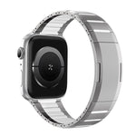 Curved Two-Tone Side-Release Stainless Steel Watch Band, For Apple Watch 49mm / 46mm / 45mm / 44mm, For Apple Watch 42mm / 41mm / 40mm / 38mm