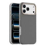 Mocome Kevlar Carbon Fiber Texture Magnetic Shockproof Phone Case, For iPhone 17 Pro Max