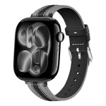 Composite Stitching Genuine Leather Watch Band, For Apple Watch 46mm / 49mm / 45mm / 44mm, For Apple Watch 42mm / 41mm / 40mm / 38mm