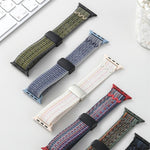 Magnetic Buckle Loop Nylon Watch Band, For Apple Watch 46mm / 49mm / 45mm / 44mm, For Apple Watch 42mm / 41mm / 40mm / 38mm